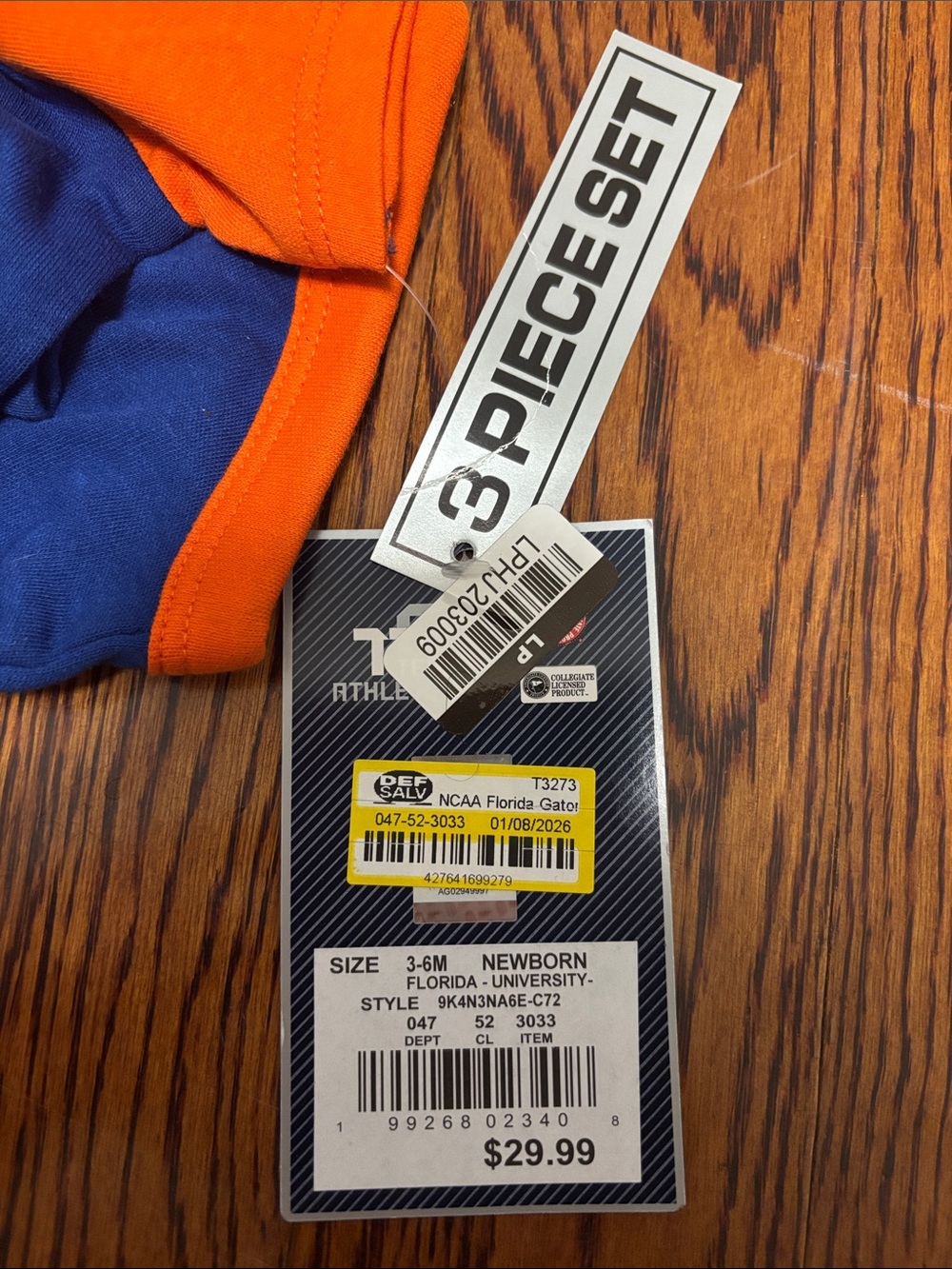 Florida Gators Football Bany Onesises 3-6 months 3 pc set NWT - Picture 7 of 8